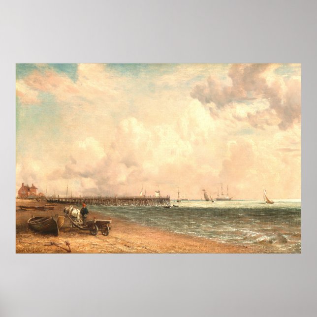 Affiche Yarmouth Jetty - John Constable Fine Art (Devant)