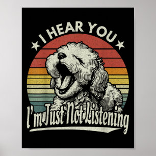 Affiche Yawn Maltio Maltese Je T'Entends Je Ne Suis Pas Li