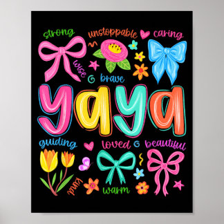 Affiche Yaya Bow a aimé belle journée mignonne et drôle de