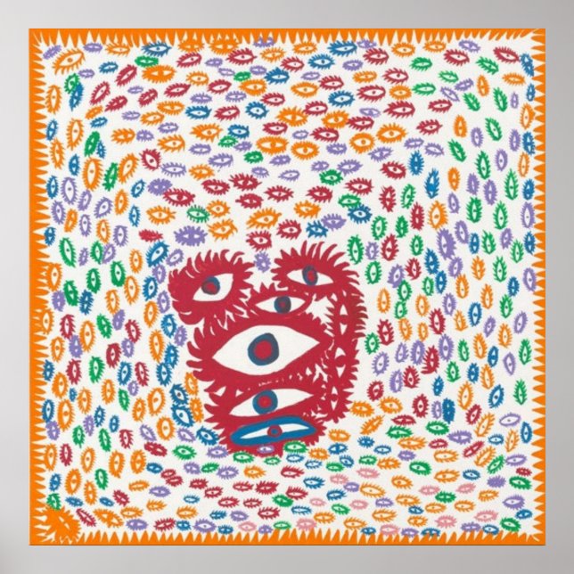 Affiche Yayoi Kusama Art 4 (Devant)