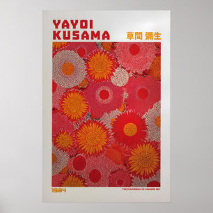 Affiche Yayoi Kusama - Floral inspiré de Yayoi Kus