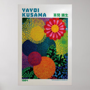 Affiche Yayoi Kusama - Floral inspiré de Yayoi Kus