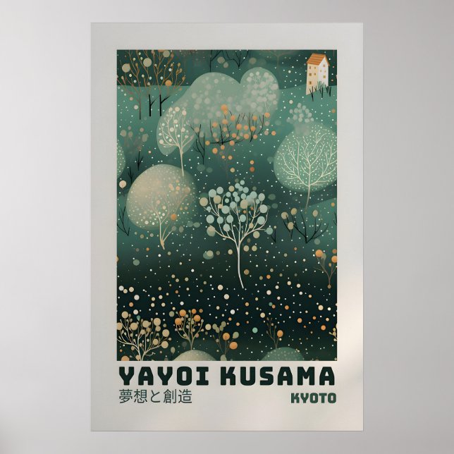 Affiche Yayoi Kusama - Impression abstraite de Yay (Devant)