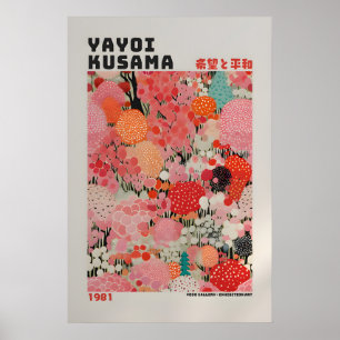 Affiche Yayoi Kusama - Impression abstraite de Yay