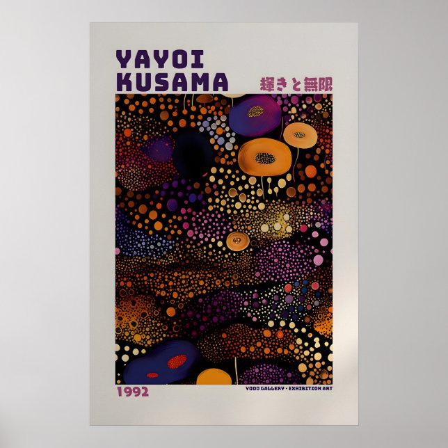 Affiche Yayoi Kusama - Impression Abstraite de Yay (Devant)