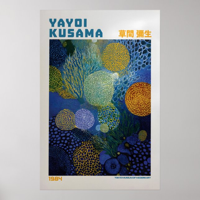 Affiche Yayoi Kusama - Inspirée de Yayoi Kusama (Devant)