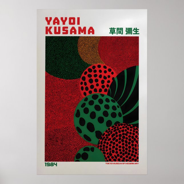 Affiche Yayoi Kusama - Inspirée de Yayoi Kusama (Devant)