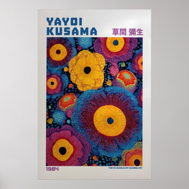 Affiche Yayoi Kusama - Inspirée de Yayoi Kusama (Devant)