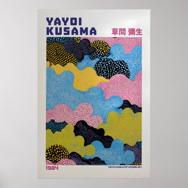 Affiche Yayoi Kusama - Inspirée de Yayoi Kusama (Devant)
