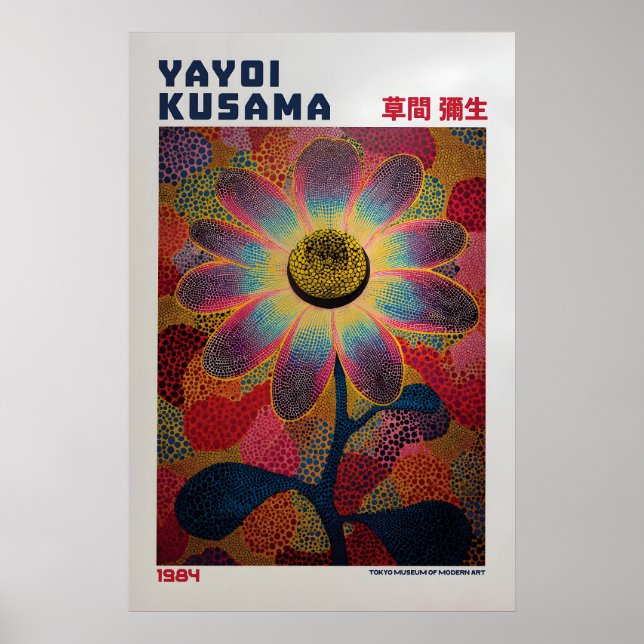 Affiche Yayoi Kusama - Inspirée de Yayoi Kusama (Devant)