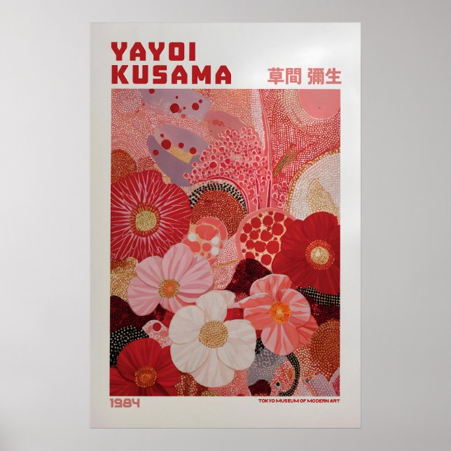 Affiche Yayoi Kusama - Inspirée de Yayoi Kusama (Devant)