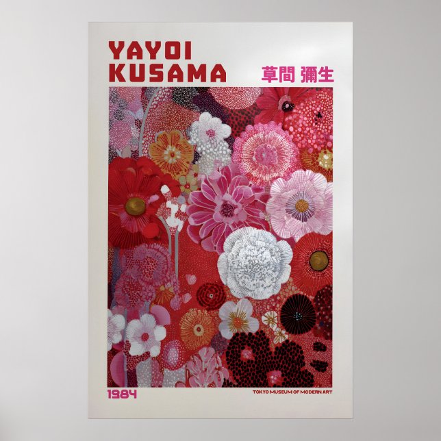 Affiche Yayoi Kusama - Inspirée de Yayoi Kusama (Devant)