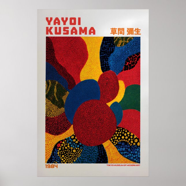 Affiche Yayoi Kusama - Inspirée de Yayoi Kusama (Devant)