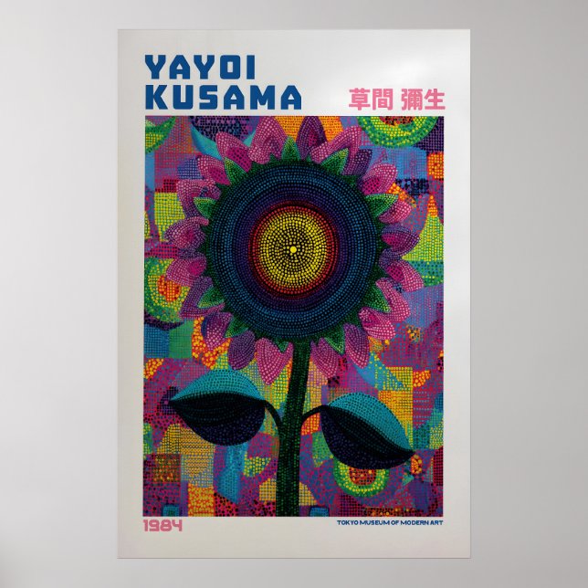 Affiche Yayoi Kusama - Inspirée de Yayoi Kusama (Devant)