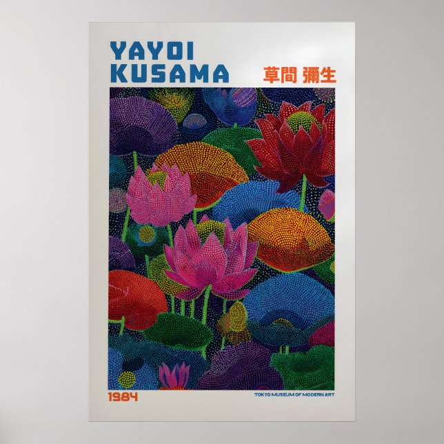 Affiche Yayoi Kusama - Inspirée de Yayoi Kusama (Devant)