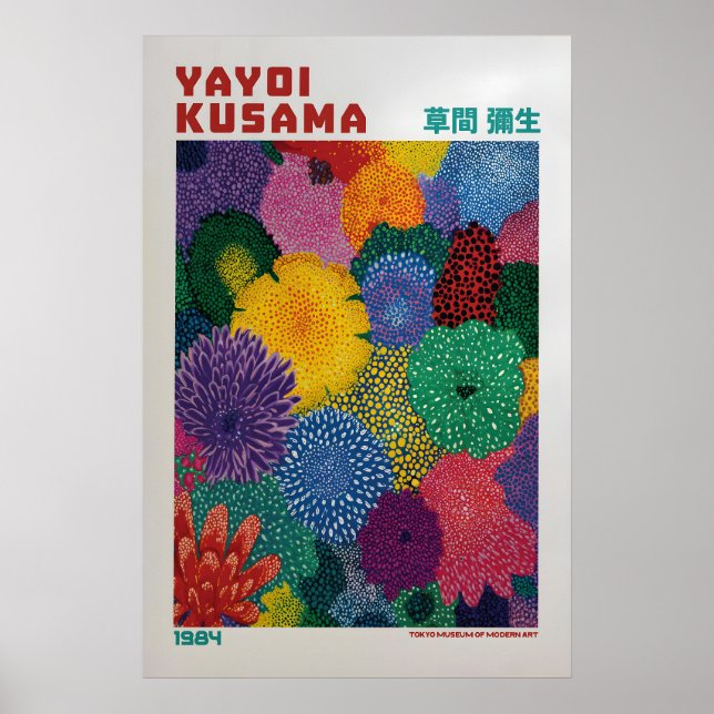 Affiche Yayoi Kusama - Inspirée de Yayoi Kusama (Devant)