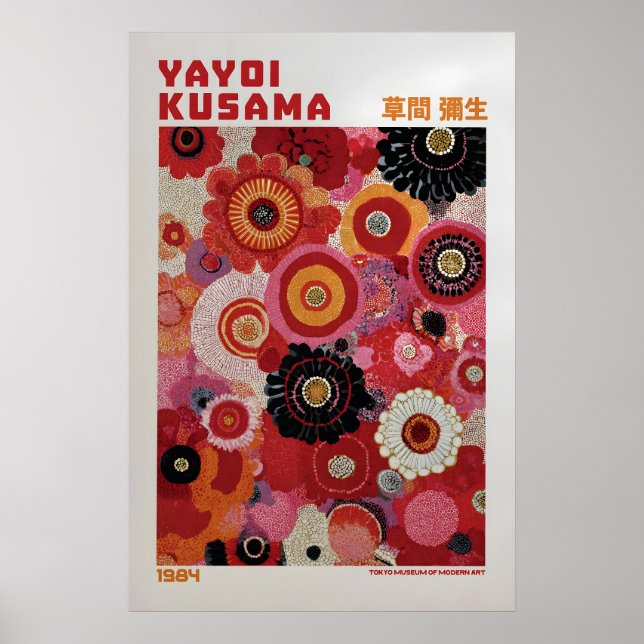 Affiche Yayoi Kusama - Inspirée de Yayoi Kusama (Devant)