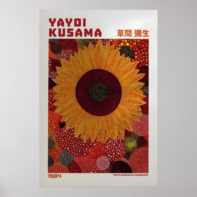 Affiche Yayoi Kusama - Inspirée de Yayoi Kusama (Devant)
