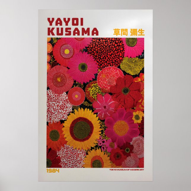 Affiche Yayoi Kusama - Inspirée de Yayoi Kusama (Devant)