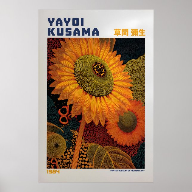 Affiche Yayoi Kusama - Inspirée de Yayoi Kusama (Devant)