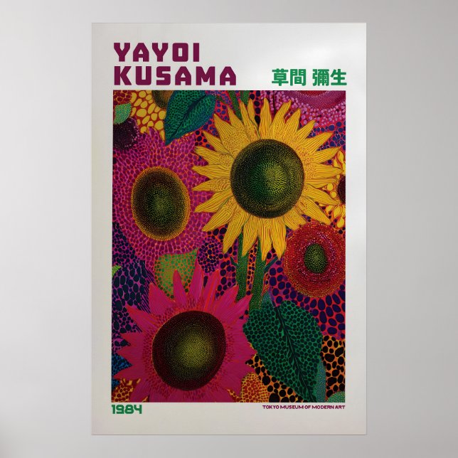 Affiche Yayoi Kusama - Inspirée de Yayoi Kusama (Devant)