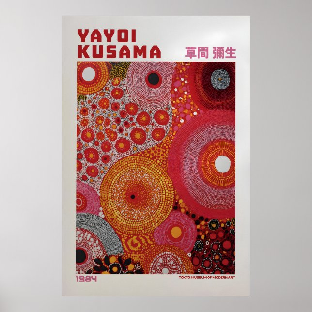 Affiche Yayoi Kusama - Inspirée de Yayoi Kusama (Devant)