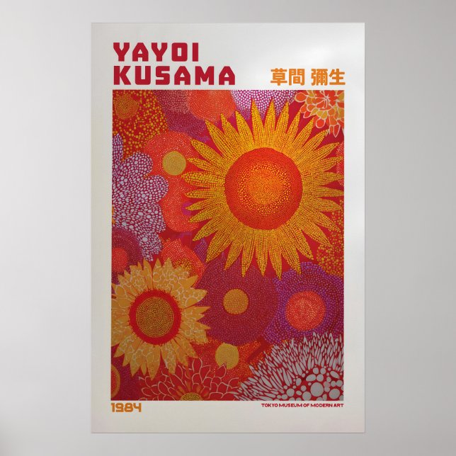Affiche Yayoi Kusama - Inspirée de Yayoi Kusama (Devant)