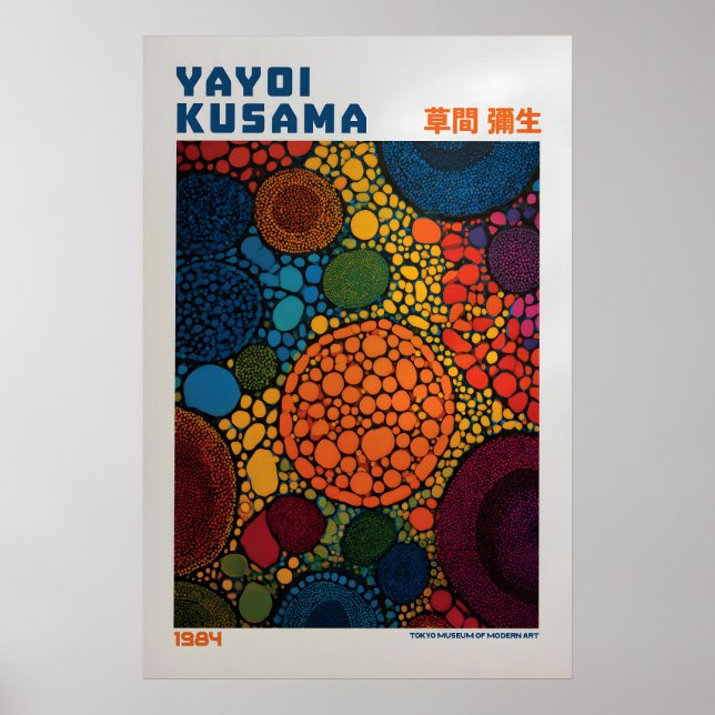 Affiche Yayoi Kusama - Inspirée de Yayoi Kusama (Devant)