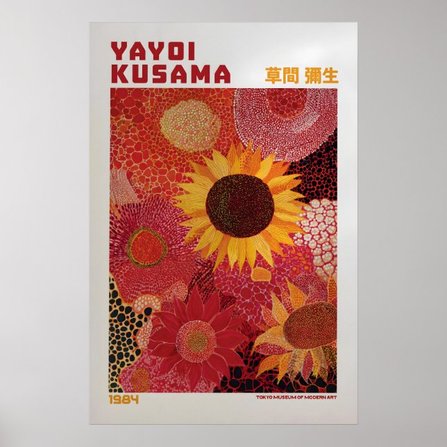 Affiche Yayoi Kusama - Inspirée de Yayoi Kusama (Devant)