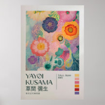 Yayoi Kusama Print, Modern Art Print, Yayoi Kusama