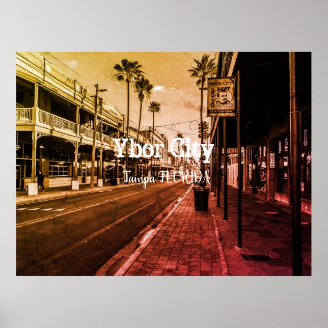 Affiche Ybor City, Tampa FLORIDA (Devant)