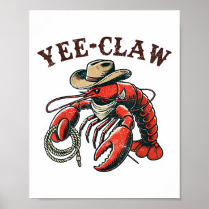 Affiche Yee Claw ! Funky Crawfish Cajun Seafood Festival