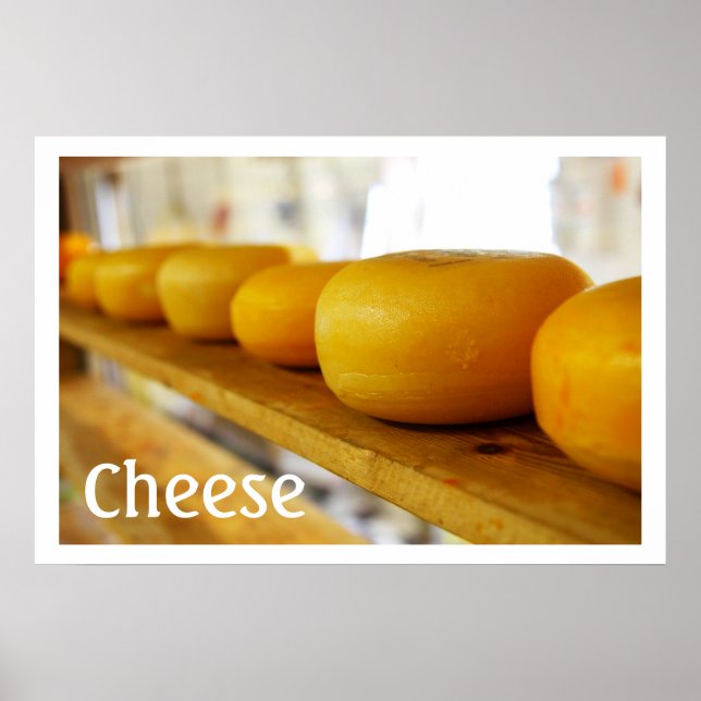 Affiche Yellow Cheese Wheels Print (Devant)