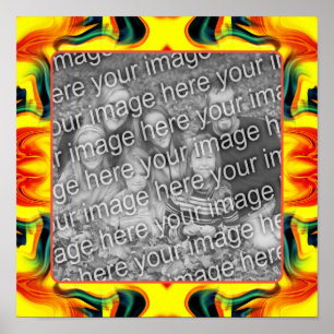 Affiche Yellow Orange Green Swils Créez votre propre photo