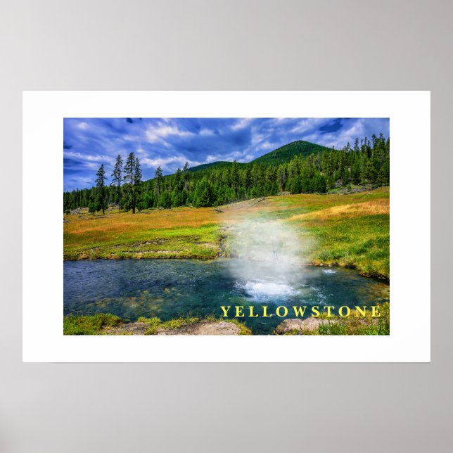 Affiche Yellowstone Thermal Hot Pot (Devant)