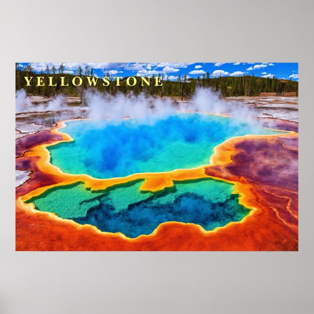 Affiche Yellowstone Thermal Hot Pot (Devant)