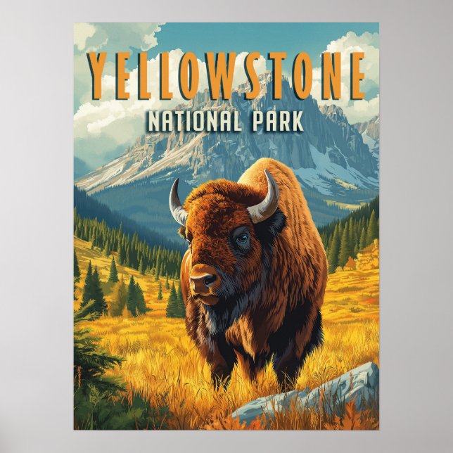 Affiche Yellowstone : Un voyage rétro (Devant)