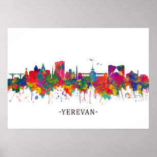 Affiche Yerevan Armenia Skyline