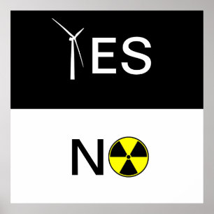 AFFICHE "YES" FOR CLEAN ENERGY