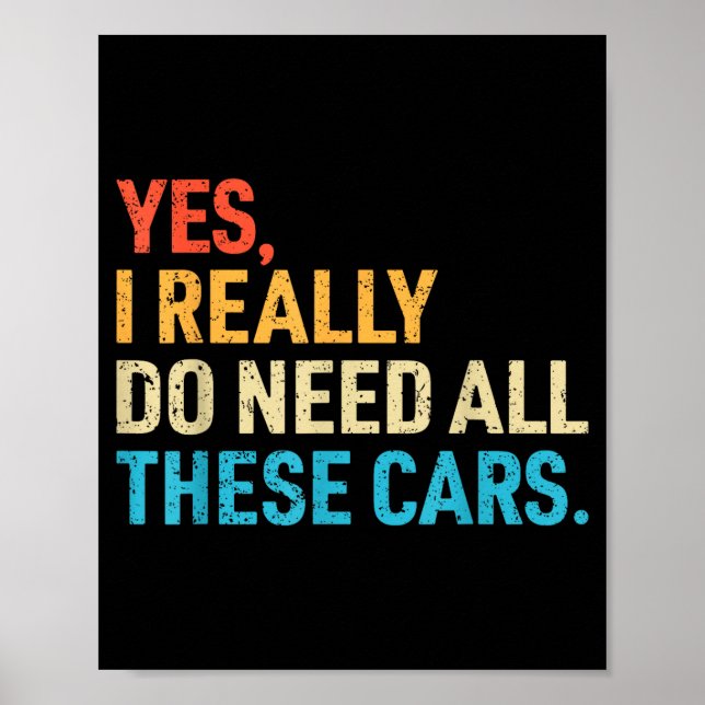 Affiche Yes I Really Do Need All These Funny Car Mechanic  (Devant)