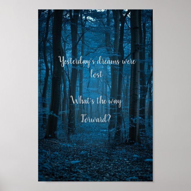 Affiche Yesterday's dreams.. (Devant)