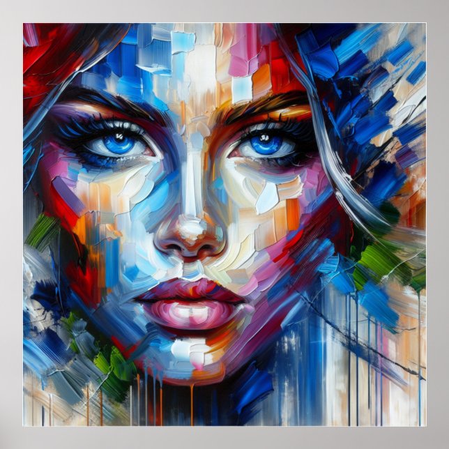 AFFICHE YEUX BLEUS (Devant)