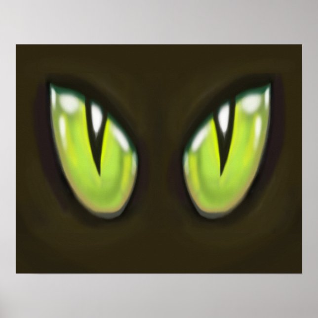 Affiche Yeux de chat (Devant)