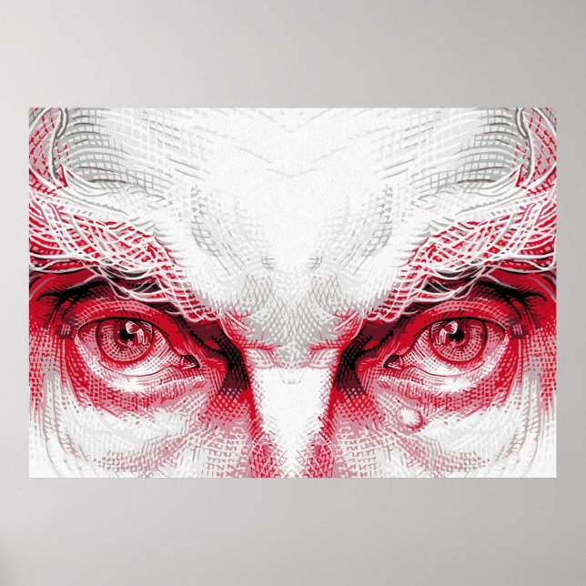 Affiche Yeux de l'ancien mal – Alerte rouge (Devant)