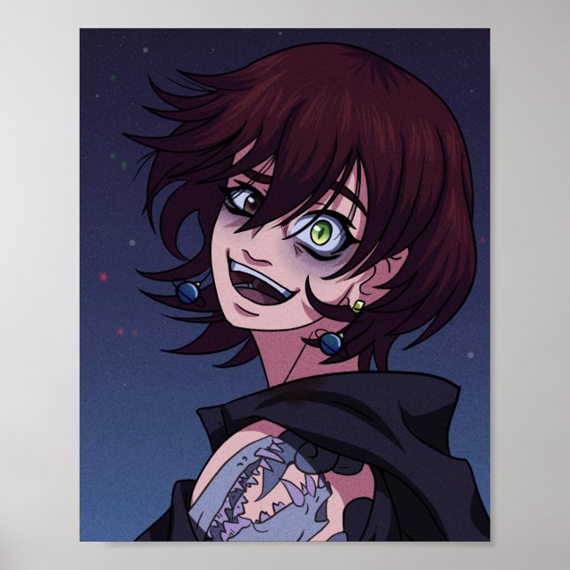 Affiche Yeux éffrayants (Devant)
