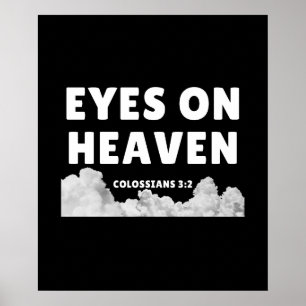 Affiche Yeux sur le Ciel - Colossiens 3:2
