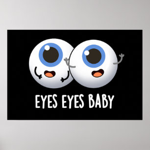 Affiche Yeux Yeux Bébé Funny Ice Eyeballs Pun