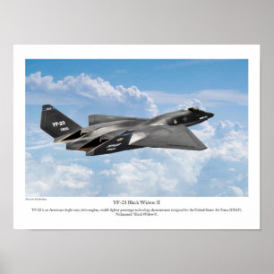 Affiche YF-23 Black Widow II