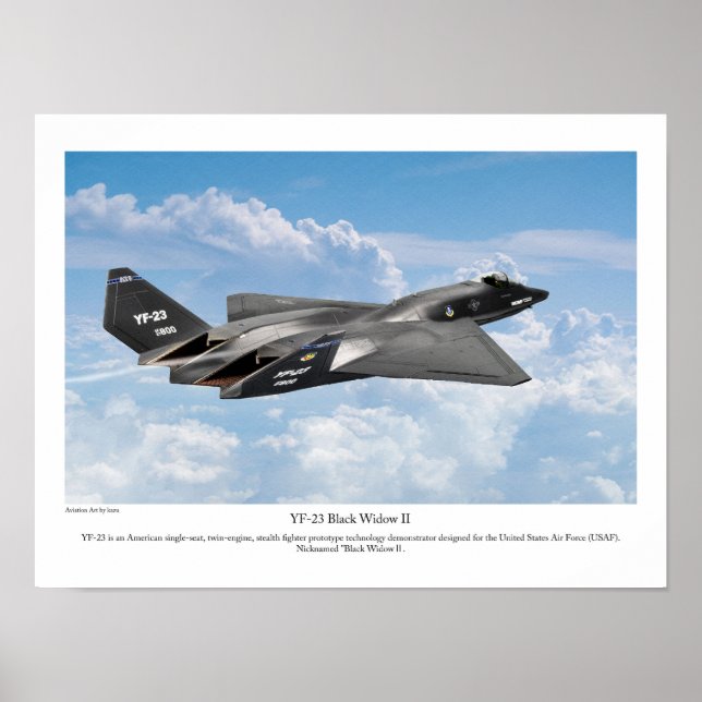 Affiche YF-23 Black Widow II (Devant)