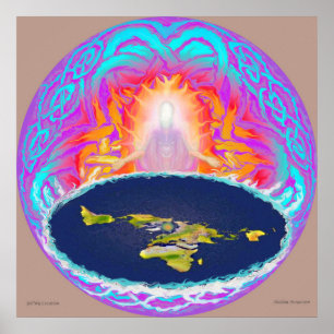 Affiche YHWH Creation original painting ~ Hidden Mountain